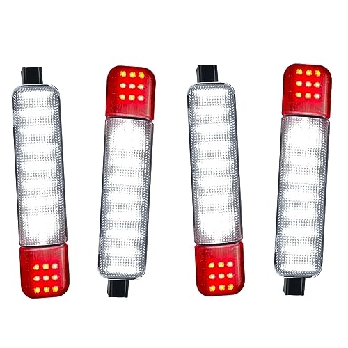 GZZTORES 4PCS Led Doors Panel Light Interior Courtesy Lights Compatible with Chevy Silverado GMC C/K,Sierra 1500 2500 3500, Suburban, Avalanche, Hum-mer H2 Yukon