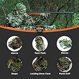 Titan 3D Leafy Suit - 3D Hunting Gear Suit, Camo Hunting Suits, Breathable Leafy Jacket, Halloween Costumes, Hunting Accessories for Adults - Mossy Oak Obsession Pattern (L/XL)