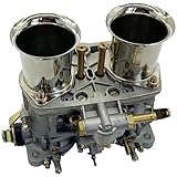 Trucktok 19030.015 48 IDF Carburetor Replacement for Weber 48mm Carb 2 Barrel Beetle Car V8 Engine 19030018 19030.018 19030015 19030021 (With Air Horn)