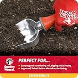 Garden Weasel Potting Scoop - Oversized | Dig and Transport | Planting and Gardening Hand Digging Tools, Heavy Duty Soil Scoop, Mini Gardening Shovel | 91362