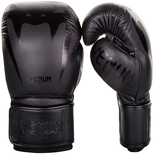 Venum Giant 3.0 Boxing Gloves - Nappa Leather - Black/Black 14 oz