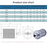 XY-10 Air Compressor Muffler 1" NPT Air Exhaust Muffler Silencer for Compressor Dryer Compressed Air Equipment and Systems Replacement Part for 0111010