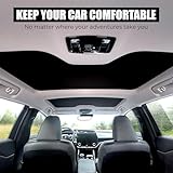 Good Life+Style Foldable Roof Shade Compatible with Lexus RZ300e - Waterproof 2-Layer Sunroof Cover - Glare, Heat, and UV-Blocking Sunshade, Black