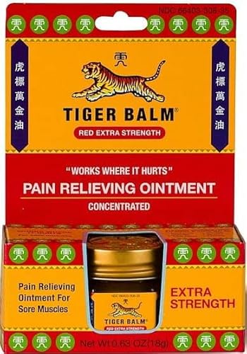 Tiger Balm Red Extra Strength Ointment, 18 Gram - 6 per case.