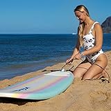 WAVESTORM Classic Soft Top Foam 8ft Surfboard Surfboard for Beginners and All Surfing Levels Complete Board Set Including Accessories Leash and Fins,Burst,8 Feet x 22.5 Inch x 3.25 Inch