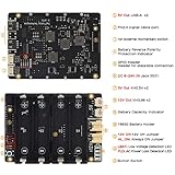 Geekworm 12V/5V Dual Output Universal SBC Stackable Uninterruptible Power Supply UPS Shield X-UPS1 Compatible with Raspberry Pi/Orange Pi/Jetson Nano/Rock Pi/Tinker Board