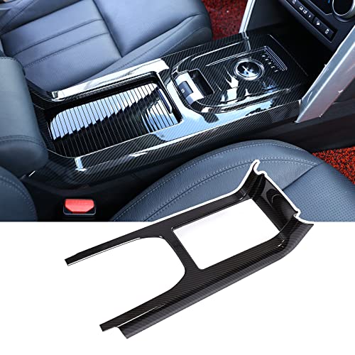 LLKUANG Carbon Fiber Style ABS Inner Center Console Gear Shift Frame Trim for Land Rover Discovery Sport 2015-2019