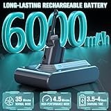 EGR Advanced 6000mAh V7 Animal Battery Replacement Compatible with Dyson SV11 V7 Motorhead V7 Animal V7 Trigger V7 HEPA V7 Car+Boat V7 Absolute Handheld Vacuum Cleaners (Not Fit V6, V8, V10)