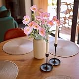 Kainonnan Artificial Flowers 5Pcs Poppies Flowers Artificial Silk Flowers for Home Office Wedding Outdoor Decor (Pink)