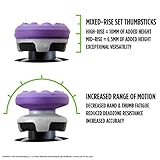 KontrolFreek FPS Freek Galaxy Purple for PlayStation 4 (PS4) and PlayStation 5 (PS5) | Performance Thumbsticks | 1 High-Rise, 1 Mid-Rise | Purple