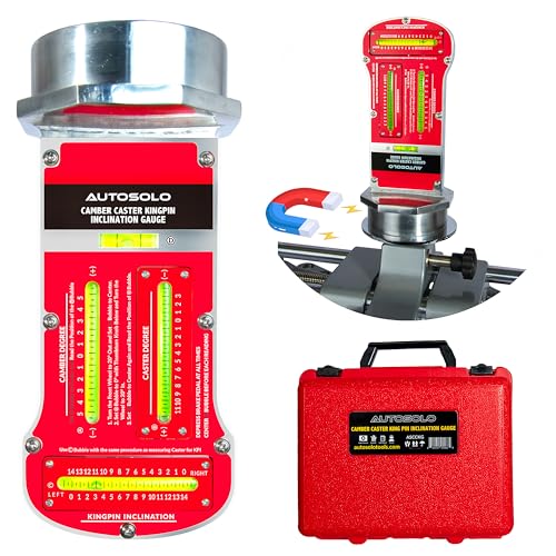 Zackman Scientific AutoSolo Magnetic Camber Caster Alignment Tool with Kingpin Inclination - Premium Wheel Alignment Tool - Caster Camber Gauge for Your at Home Wheel Alignment Kit