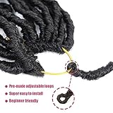 36 Inch 7 Packs Soft Locs Crochet Hair Whole Strand No Extended Long New Faux Locs Pre-looped Super Lightweight Synthetic Crochet Hair Braids For Black Women (36inch, 7packs, 1b)