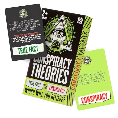 Boxer Gifts Conspiracy Theories Card Game - True Fact Or Conspiracy? - Fun Trivia Games for Adults