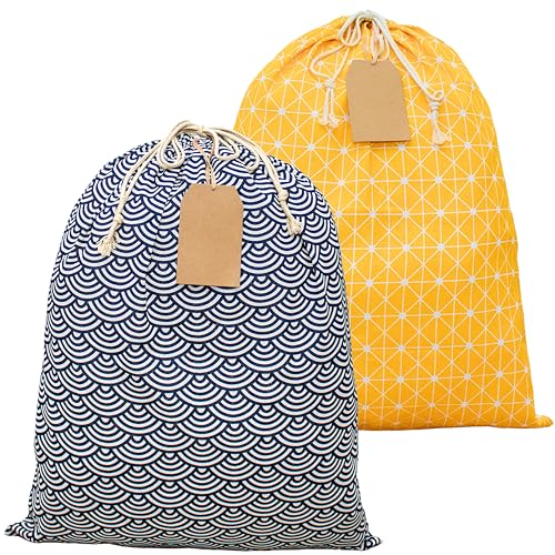 ERIBAGZ 2-Pack Jumbo Gift Bag 35.43” x 27.55” + 5 Gift Tags. Reusable Large Gift Bags for Presents. Big Birthday Bag, Baby Shower, Storage. Big Gift Bag. Ed. 1.