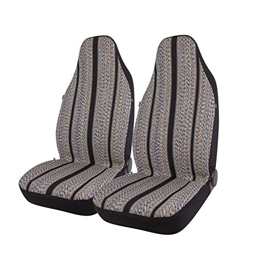 West Coast Auto Baja Blanket Bucket Seat Cover for Car, Truck, Van, SUV - Airbag Compatible (2PCS Black)