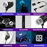 AZLA AIM8 Wired Earphone with Microphone, Gaming Earbuds with FPS Audio Profiles, Clear Mic for PC, PS5, Xbox, and More – Plug & Play Compatibility, IEM for Gaming