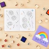 Juvale 60-Piece Wood Alphabet Stamp Set, Upper and Lowercase Letters with Symbols, Rubber Stamps, DIY Projects, Arts and Crafts, Scrapbooking, Classroom, Games