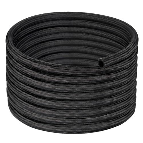 EVIL ENERGY 6AN Fuel Line, AN6 Braided Fuel Hose Nylon CPE 20FT Black