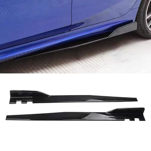 HFGELJIYGV Rocker Panel Spoiler for Toyota Avensis Sedan (2000 2001 2002 2003 2004 2005 2006 2007 2008 2009 2010 2011), Automotive Rocker Panels Car Side Skirt Splitters Diffuser Winglet,Black