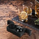 Clear Ice Ball Maker Mold - Ticent Whiskey Ice Ball Maker Large 2.4 Inch - Crystal Clear Sphere Ice Cube Tray Mould for Cocktail, Brandy, Bourbon