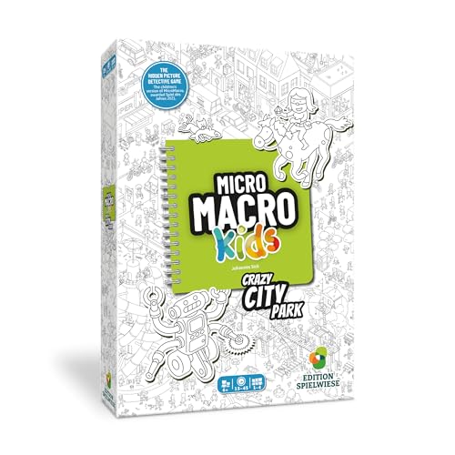 Hachette Boardgames MicroMacro Kids: Crazy City Park | Family Friendly Mystery Search Game | Ages 6+ | 1 to 4 Players | 10-30 Minutes