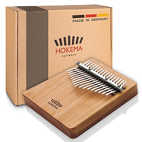 Hokema Kalimba B17 C Major - The Original Handmade in Germany - Thumb Piano - Easy to Learn Musical Instrument - Perfect for Beginners - Thumb Piano Equally for Children and Professionals