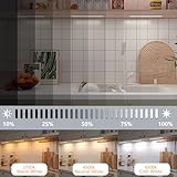 Smart Under Cabinet Lighting Strip Lights White & Color Changing Dimmable Work with Alexa Google Smart Thing Phone App, RGB Multi Colored Lamp for Kitchen Counter Light Fixture (6 Lights Bar Kit)