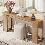 Tribesigns 70.9-Inch Extra Long Console Table, Farmhouse Wood Sofa Table Behind Couch, Narrow Entryway Accent Table for Living Room, Hallway, Entrance, Foyer, Light Oak Brown