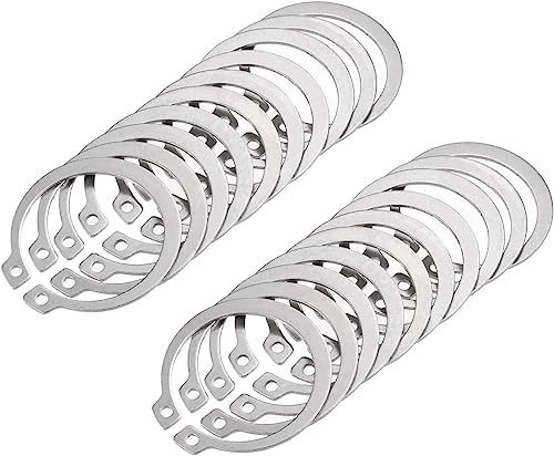 C-Circlip Rings,Metal washers,30 Pcs 304 Stainless Steel External Circlips C-Clip Retaining Snap Rings for Automobiles, Valves, Electrical and Bearings,18mm (Size:16mm) (Size : 15mm) (Size : 17mm) (C