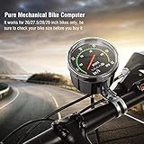 Bicycle Speedometer, Bicycle Computer,Bike Speedometer Mph Mechanical Bicycle Computer Bike Speedometer Odometer Cycling Stopwatch Cyclocomputer