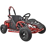 Go-Bowen Baja 1000W 48V Electric Kids Go-Kart - Red