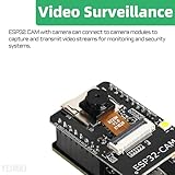 YEJMKJ 5pcs ESP32 CAM Development Board WiFi and Bluetooth with OV2640 2MP Camera for Arduino Camera WiFi + Bluetooth Module 4M PSRAM Dual-core 32-bit CPU Development Hat ESP32-CAM