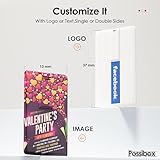 Possibox Custom Credit Card USB Flash Drive 128MB Imprinted with Your Logo - as Promotional Gift - Bulk - Customizable 50 Pack