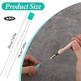 10 PCS 7.87 Inch Long Needle Threaders for Punch Needles Embroidery Floss Punch Needle Threader Stitching Craft Tool Needle Threader Tool for Punch Needles Cross Stitchs DIY Sewing Craft Works