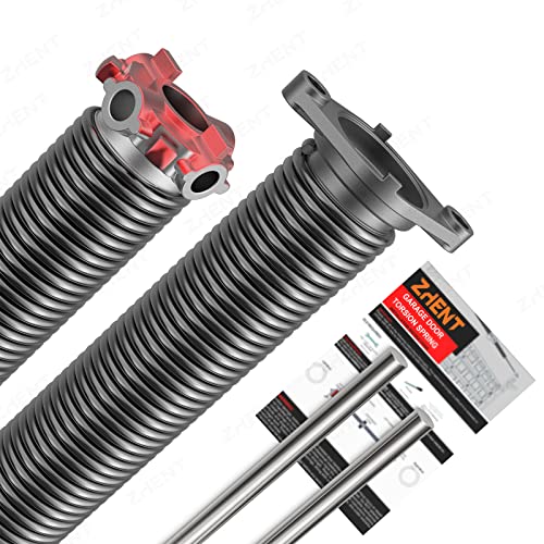 Garage Door Torsion Springs 1.75’’(Pair) with Non-Slip Winding Bars, Coated Torsion Springs with a Minimum of 18,000 Cycles (0.225X1.75''X27'')