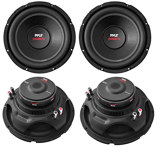 Pyle 12" 6400W 4-Ohm DVC Car Stereo Power Audio Subwoofer Set, 4pk | PLPW12D