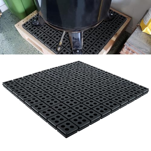 BJADE‘S Rubber Anti-Vibration Isolator Pads,18" x 18",3/4" Rubber Mats,Anti-Walk,Anti-Slip,Anti-Noise Waffle Vibration Isolation Pad for Dryers,Fitness Equipmen,Audio Air Conditioner Unit.