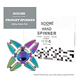 SCIONE Metal Fidget Spinner for Kid Adult, Sensory Hand Fidget Toy 7 Pack-Anxiety Toys Stress Relief Reducer-Party Favors, Easter Gifts for Kids Birthday, Goodie Bag Stuffers, Classroom Prizes