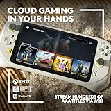 Logitech G Cloud Handheld Portable Gaming Console with Long-Battery Life, 1080P 7-Inch Touchscreen, Lightweight Design, Xbox Cloud Gaming, NVIDIA GeForce NOW, Google Play