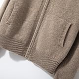 SHABADUER Women's Cashmere and Australian Wool Blend Casual Knit Hoodie Sweater and Pants Set, 2 Pieces, Slim Fit, Long Sleeve Thickening Type Cashmere Sweater (US, Alpha, Large, Camel Brown)