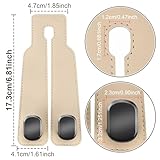 Amelity Car Seat Back Storage Hook, Purse Holder for Car, Car Seat Hooks for Purses and Bags, Car Seat Hooks for Headrest (Beige-2 Pack)