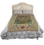 Pure Country Weavers William Morris Tree of Life Blanket - Arts & Crafts - Gift Tapestry Throw Woven from Cotton - Made in The USA (72x54)