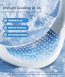 TORRAS [COOLiFY Air・2024 Upgrade Neck Air Conditioner, Ultra-Light Portable Neck Fan Rechargeable, Personal Cooling Device Neck Fans that blow cold air with 3 Modes Fan/Cooler/Heat, White