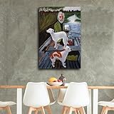 YUHANRY Goodfellas Old Man And Dog on Boat Poster Decorative Painting Canvas Wall Art Living Room Posters Bedroom Painting 16x24inch(40x60cm)