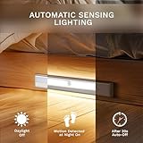 lexall 6 Pack LED Motion Sensor Lights, 10 LED Closet Battery Operated Lights, Stick-On Anywhere Magnetic Night Light Bar, Led Safe Light Indoor for Closet Stairs Wardrobe Under Cabinet