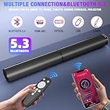 Goputa Sound Bar, Sound Bar for Smart TV, 5.3 Bluetooth Sound Bar 2 in 1 Detachable Surround Sound System for TV Home Audio Soundbar Speaker, Sound Bar with 3D Surround Bass Effect