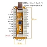 SJ@JX Arcade Game Controller USB Encoder 2 Player Gamepad Microswitch Button 8way Joystick for Nintendo Switch PC PS3 Retropie Raspberry Pi MAME