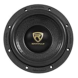 Rockville W65K9D4 6.5" 1000w Peak Car Audio Subwoofer Dual 4-Ohm Sub 250w RMS CEA Rated, Black