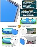 Jasonwell Foldable Dog Kiddie Pool - Hard Plastic Kids Paddling Pool Toddler Baby Swimming Pool for Backyard Collapsible Whelping Box Pet Doggie Cats Wading Pool Bathtub for Puppy Large Dogs 48In