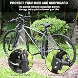 Enjoyard Bicycle Surfboard Racks Bike Surfboard Mount Longboard Bicycle Carrier Holder Compatible with Shortboards Longboards SUP Paddleboards Windsurfing Boards